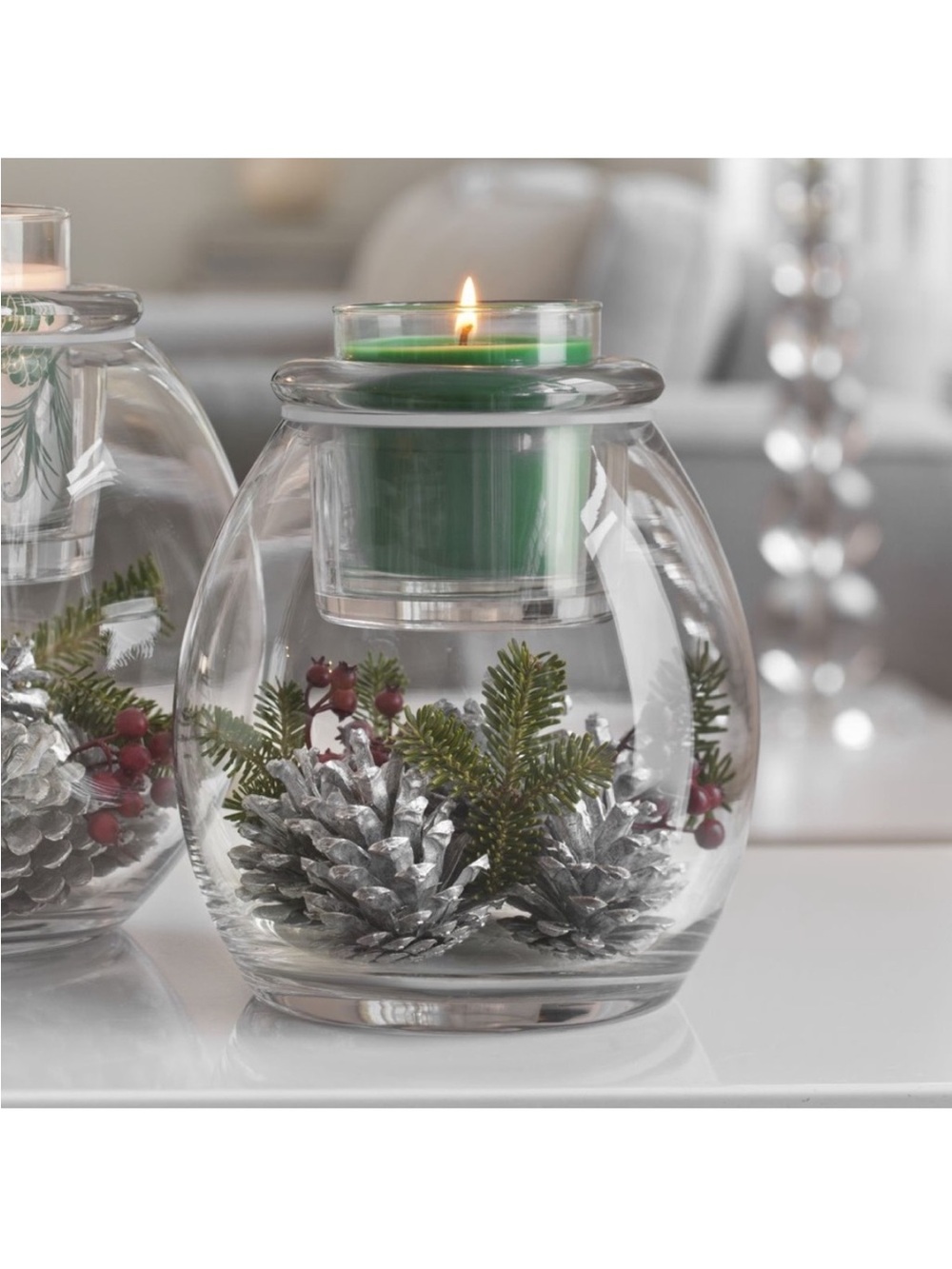 PartyLite Clearly Creative Essential Glass Jar Holder - Picture 2 of 12